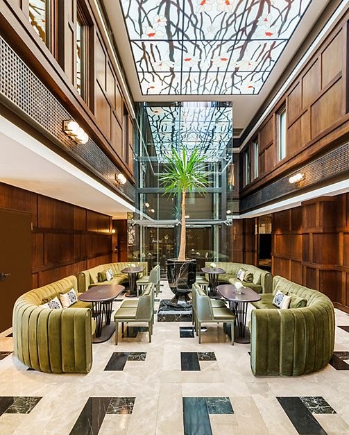 Atrium lounge at The Galata Istanbul Hotel — MGallery